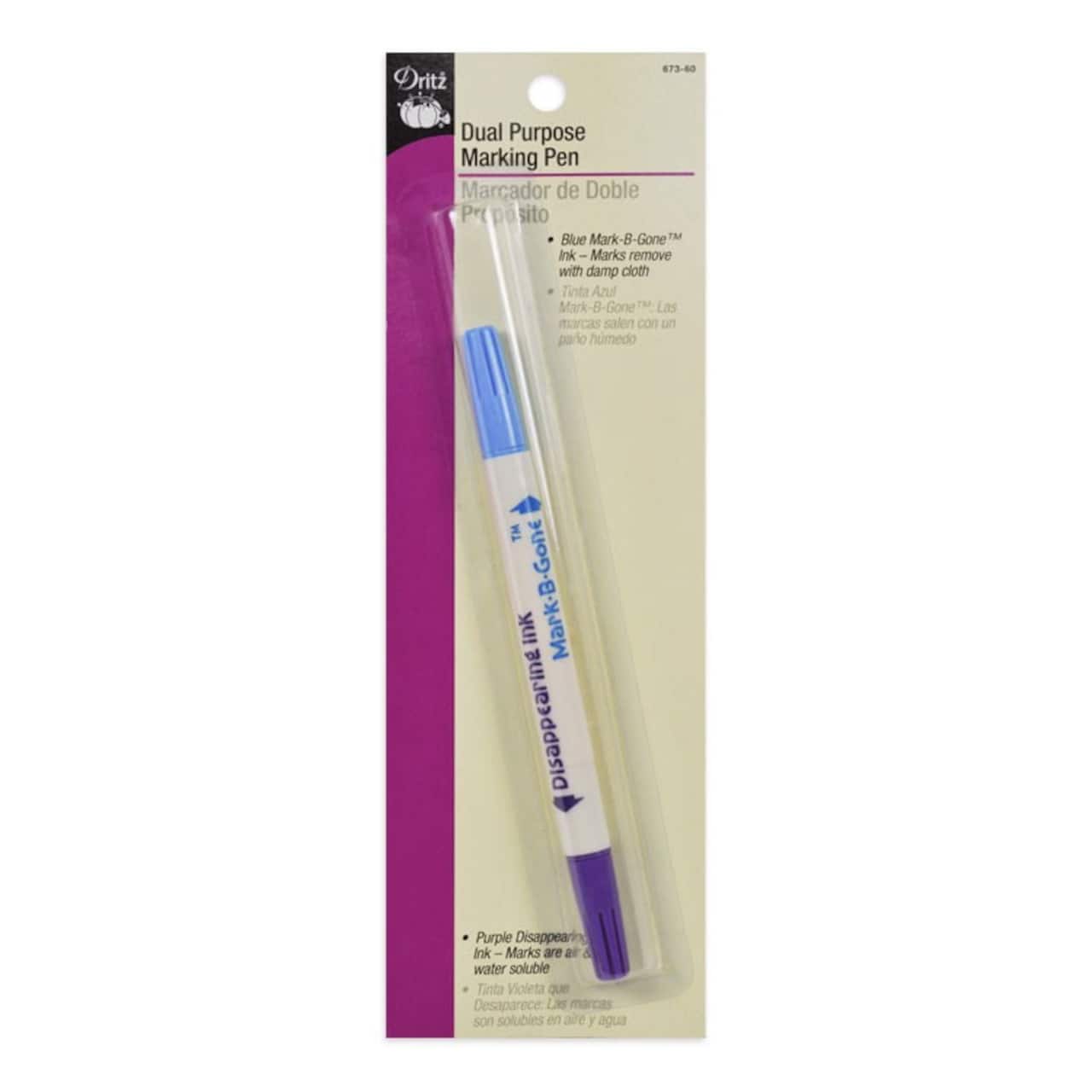 Dual Tipped Marking Pen - Blue &#x26; Purple